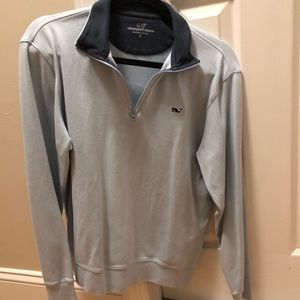 Vineyard Vines Baby Blue Collard Sweater Size S
